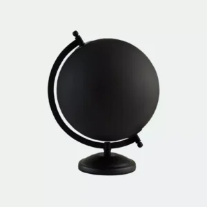 Earth globe black