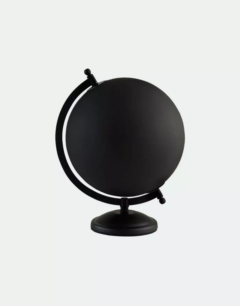 Earth globe black